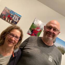 Karen und Werner meine Warmshowers Gastgeber in Proseken