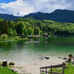 Der See Bohinjska jezero