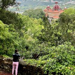 This is the Palace of Monserrate from afar