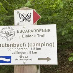Das Zeichen des Eislek Trails, die Tilde
