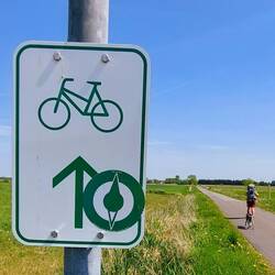 Die Ausschilderung des NST für Fahrräder kommt gut voran!