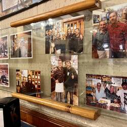 This bar was very proud of all the documented celebrity visits...