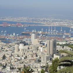 Haifa Port (and our hotel view was similar