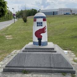 Letzter Grenzstein der "Voie de la liberte"