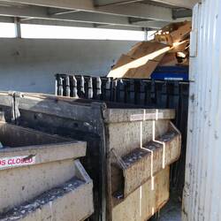 Dumpster Where We Got Our First Christmas Tree