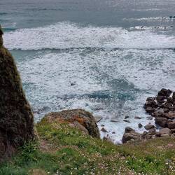 Da geht's steil runter