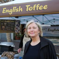 Glenda at the Street Market