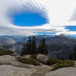 Unusual Cloud Formation Over Half Dome--Aliens??