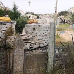 Lauter Reste von verarbeitetem Marmor