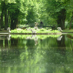 Wunderschön angelegter Schlosspark.