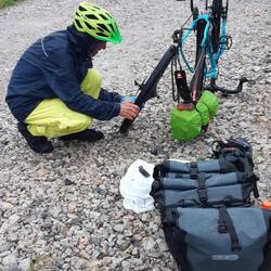 und immer trifft es das Hinterrad