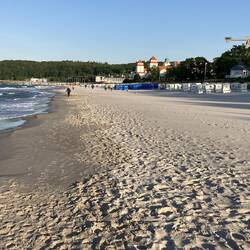 Blick aufs Ostseebad Binz wo ich unterkomme