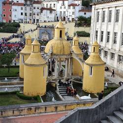 Coimbra: Blick von oben in den Stadtgarten