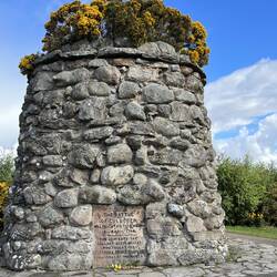 "Graves of the Clans" at Culloden...a memorial cairn