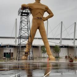 Symbol des Erdölstaates Oklahoma, 23 Meter hoch und 22 Tonnen schwer