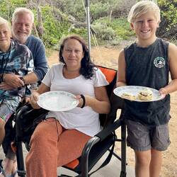 Scones for Poppy's 64th birthday (6/5)