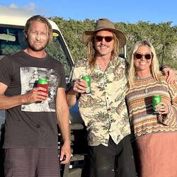 Annie and Dylan - Brett's surfing crew