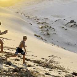 A running race with sister Annie 😂