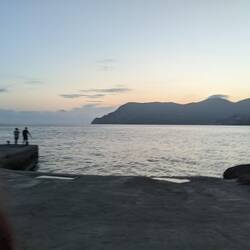 The sunset from the harbor