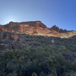 Shothole canyon named for oil shot holes in the area