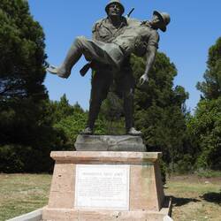 Status of a Turkish soldier carrying a wounded Anzac