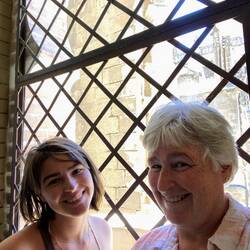 Taking a break on the way down