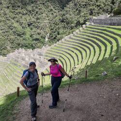 Gasping and wiped, but we mad it up 3 EVIL sets of stairs