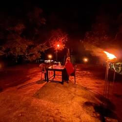 Romantisches Candle Light Diner