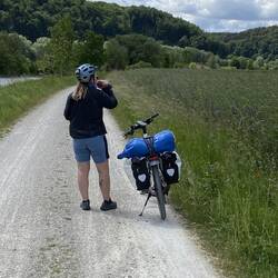 Eine durstige Reisebegleiterin