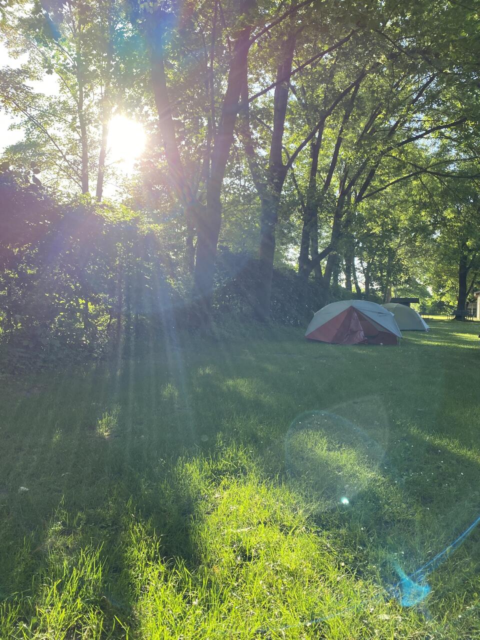 Unser Camp beim Kanu Verein Regensburg