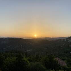 mein Ausblick während dem Abendessen