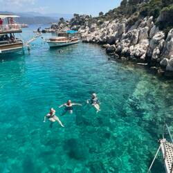 Look how clear the water is