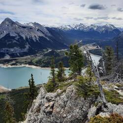 Blick Richtung Porcupine Ridge