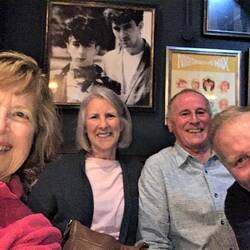 With Shirley and Ian at the Adelphi