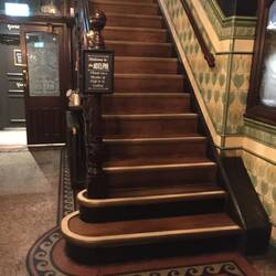 Beautiful woodwork and tiles in The Adelphi