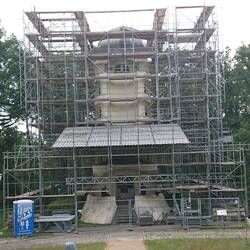 Der Einsteinturm. Leider eingerüstet