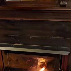 Fire place at pub