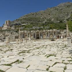 Looking towards fountain