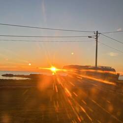 Blick aus Matti, die Sonne steigt schon wieder