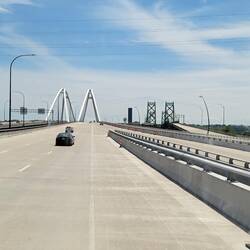 Crossing the Mississippi at Davenport, Iowa
