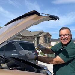 One last engine check ... all A-OK — Colorado Springs, CO.