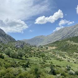 Rückblick während dem Abstieg
