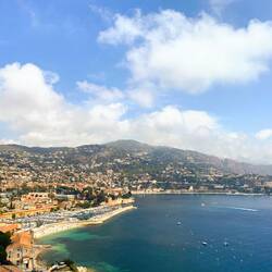 View from top of coastal path