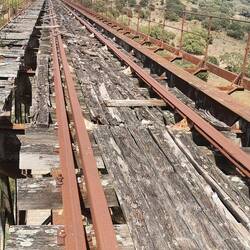 Todesbrücke am nicht sanierten Streckenteil
