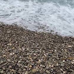 Sound of the waves on the rocks