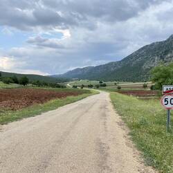 Nachdem ich Brot und Kichererbsen gekauft hatte, wollte ich noch ca. 7 km weit laufen.