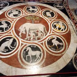 Part of the floor of the Siena Cathedral