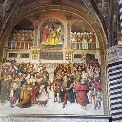 A fresco of the Siena Cathedral