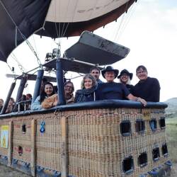 Our group before lift off