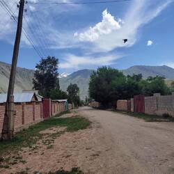 De tweede straat van het dorpje